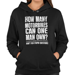 How Many Motorbikes Can One Man Own Unisex Hoodie - Getting Shirty