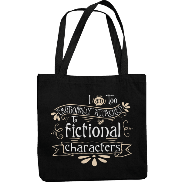 Emotionally Attached To Fictional Characters Canvas Tote Shopping Bag - Getting Shirty