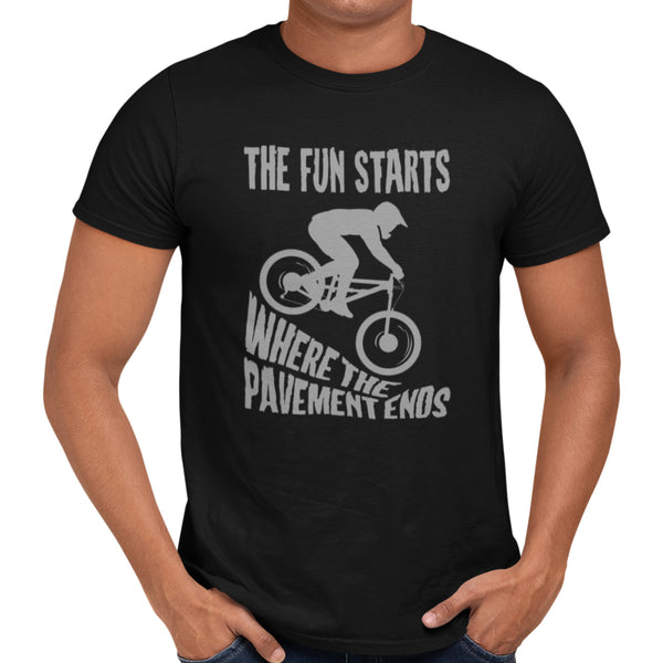 The Fun Starts Where The Pavement Ends T-Shirt - Getting Shirty