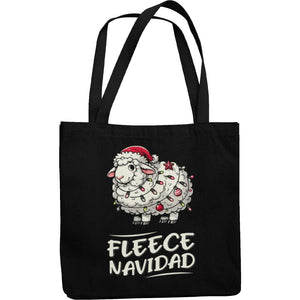 Fleece Navidad Christmas Tote Shopping Bag - Getting Shirty