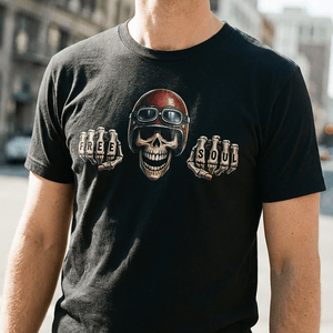 Free Your Soul Motorbike T-Shirt - Getting Shirty