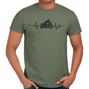 Motorbike Heartbeat T-Shirt - Getting Shirty
