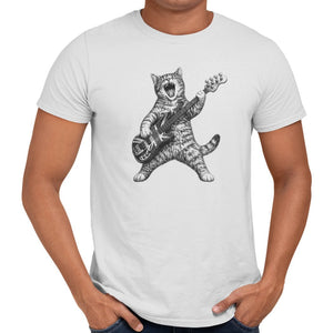 Purrfect Rockstar Bass Guitar T-Shirt - Getting Shirty
