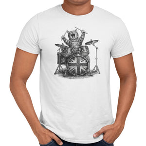 Purrfect Rockstar Drummer T-Shirt - Getting Shirty