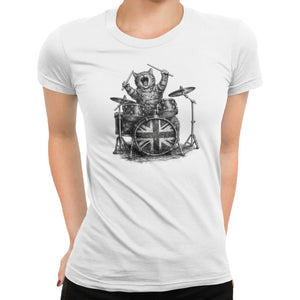 Purrfect Rockstar Drummer T-Shirt - Getting Shirty