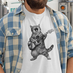 Purrfect Rockstar Guitar T-Shirt - Getting Shirty