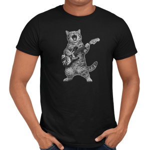 Purrfect Rockstar Guitar T-Shirt - Getting Shirty