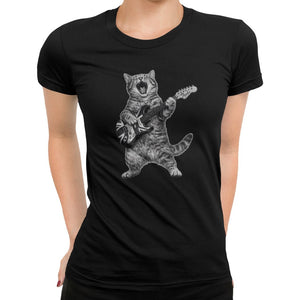 Purrfect Rockstar Guitar T-Shirt - Getting Shirty