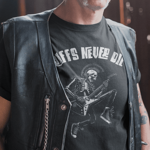 Riffs Never Die Guitar T-Shirt - Getting Shirty