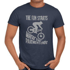 The Fun Starts Where The Pavement Ends T-Shirt - Getting Shirty