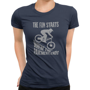The Fun Starts Where The Pavement Ends T-Shirt - Getting Shirty