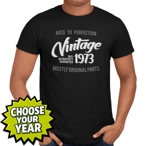 Vintage Birthday Celebration (choose your year) T-Shirt - Getting Shirty