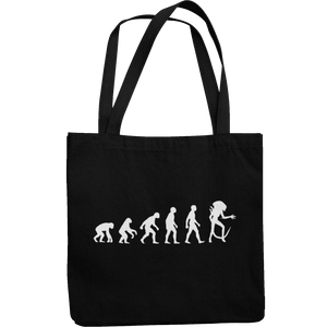 Alien Evolution Canvas Tote Shopping Bag - Getting Shirty