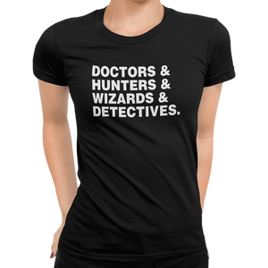 Doctors Hunters Wizards And Detectives T-Shirt - Getting Shirty