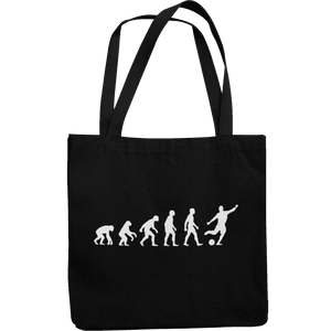 Football Evolution Canvas Tote Shopping Bag - Getting Shirty