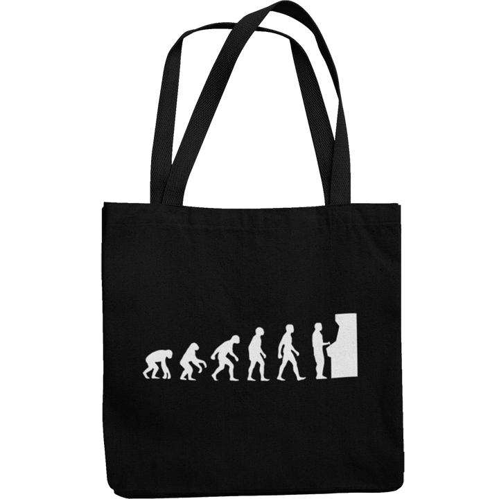 Arcade Evolution Canvas Tote Shopping Bag - Getting Shirty