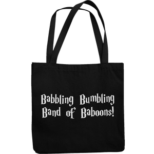 Babbling Bumbling Band Of Baboons Canvas Tote Shopping Bag - Getting Shirty