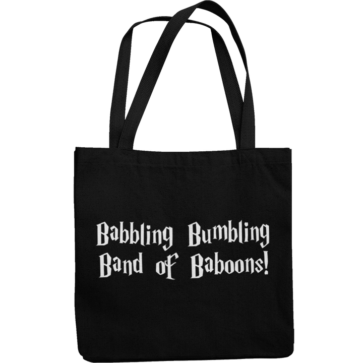 Babbling Bumbling Band Of Baboons Canvas Tote Shopping Bag - Getting Shirty