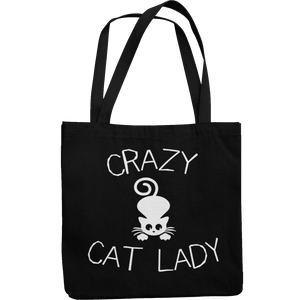 Crazy Cat Lady Canvas Tote Shopping Bag - Getting Shirty