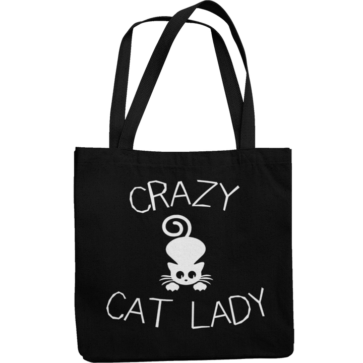Crazy Cat Lady Canvas Tote Shopping Bag - Getting Shirty