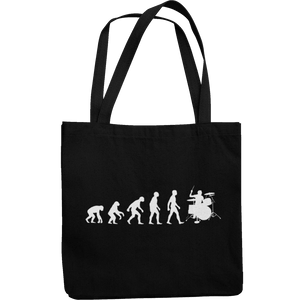 Drummer Evolution Canvas Tote Shopping Bag - Getting Shirty