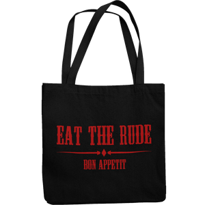 Eat The Rude Canvas Tote Shopping Bag - Getting Shirty