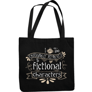 Emotionally Attached To Fictional Characters Canvas Tote Shopping Bag - Getting Shirty