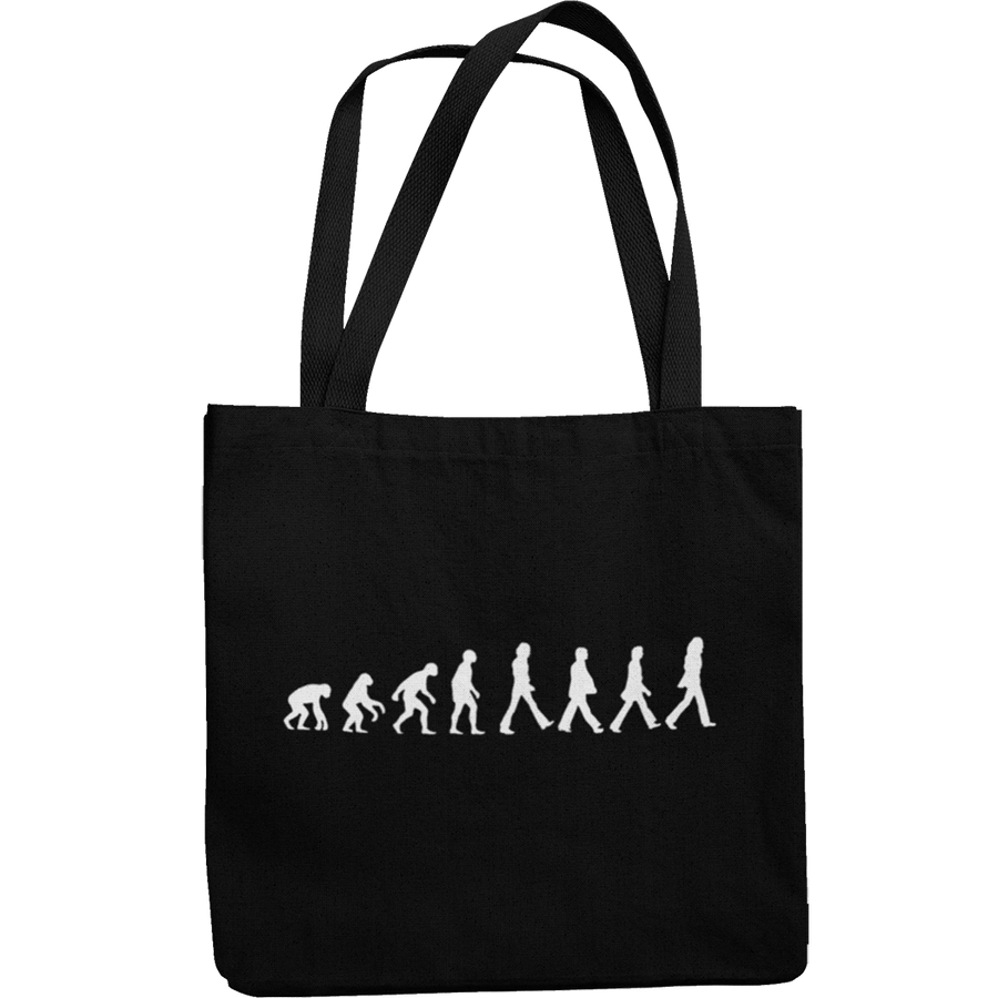 Fab Four Evolution Canvas Tote Shopping Bag - Getting Shirty