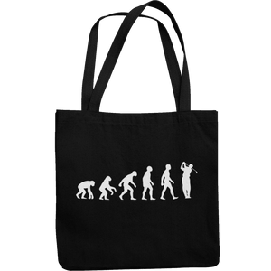 Golf Evolution Canvas Tote Shopping Bag - Getting Shirty
