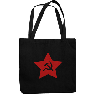 Hammer And Sickle Star Canvas Tote Shopping Bag - Getting Shirty