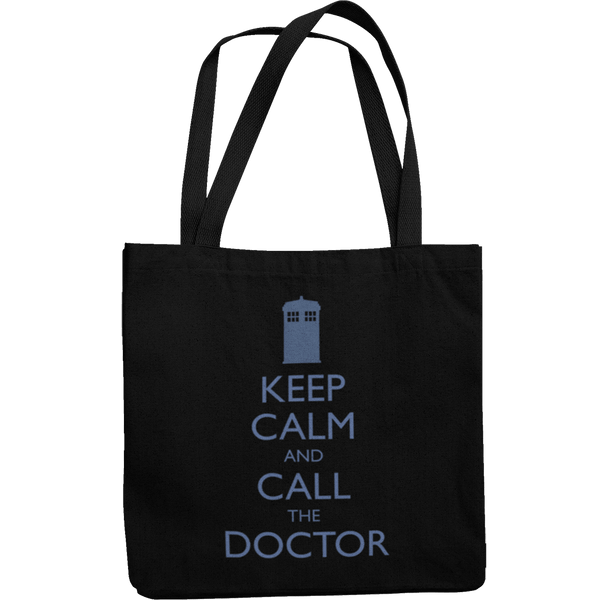 Keep Calm And Call The Doctor Canvas Tote Shopping Bag - Getting Shirty