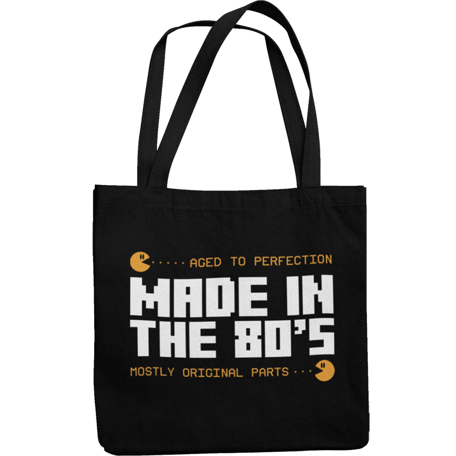 Made In The 80's Canvas Tote Shopping Bag - Getting Shirty