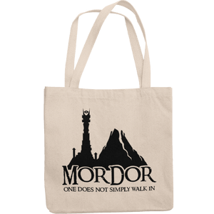 Mordor - One Does Not Simply Walk In Canvas Tote Shopping Bag - Getting Shirty