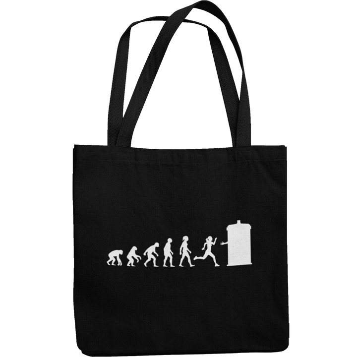 Time Lord Companion Evolution Canvas Tote Shopping Bag - Getting Shirty