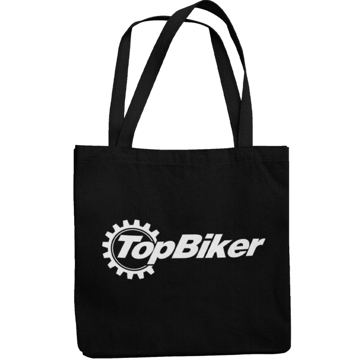 Top Biker Canvas Tote Shopping Bag - Getting Shirty