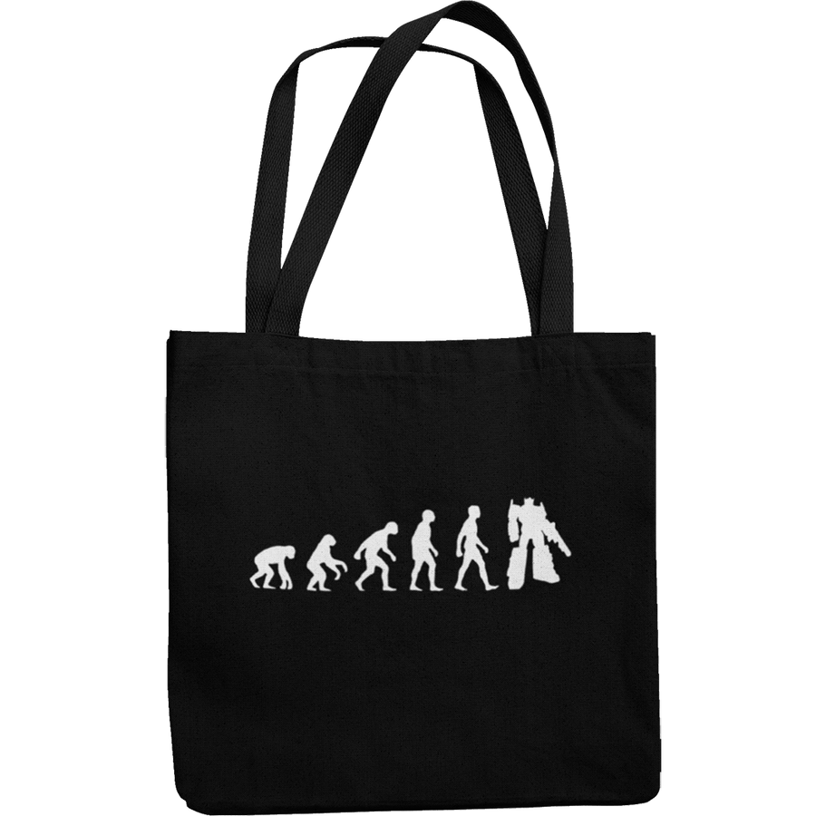 Transformer Evolution Canvas Tote Shopping Bag - Getting Shirty