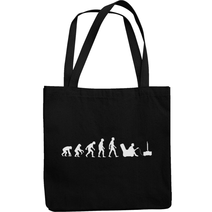 Video Gamer Evolution Canvas Tote Shopping Bag - Getting Shirty