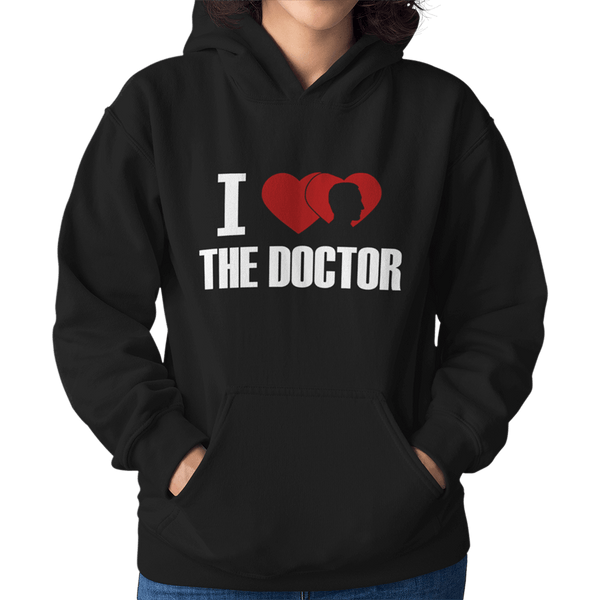 I Love The 9th Doctor Unisex Hoodie - Getting Shirty