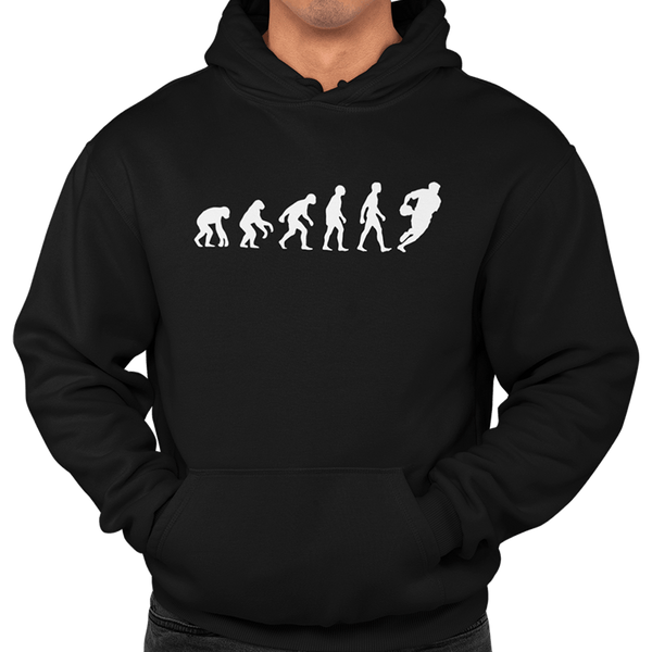Rugby Evolution Unisex Hoodie - Getting Shirty