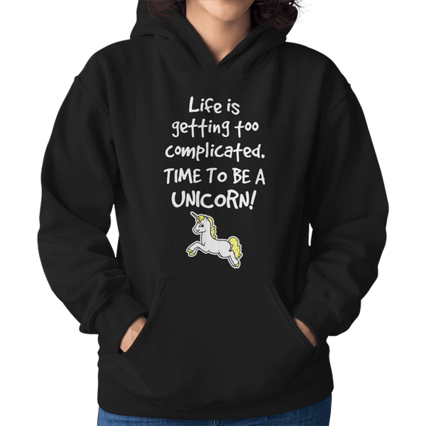 Time To Be A Unicorn Unisex Hoodie - Getting Shirty