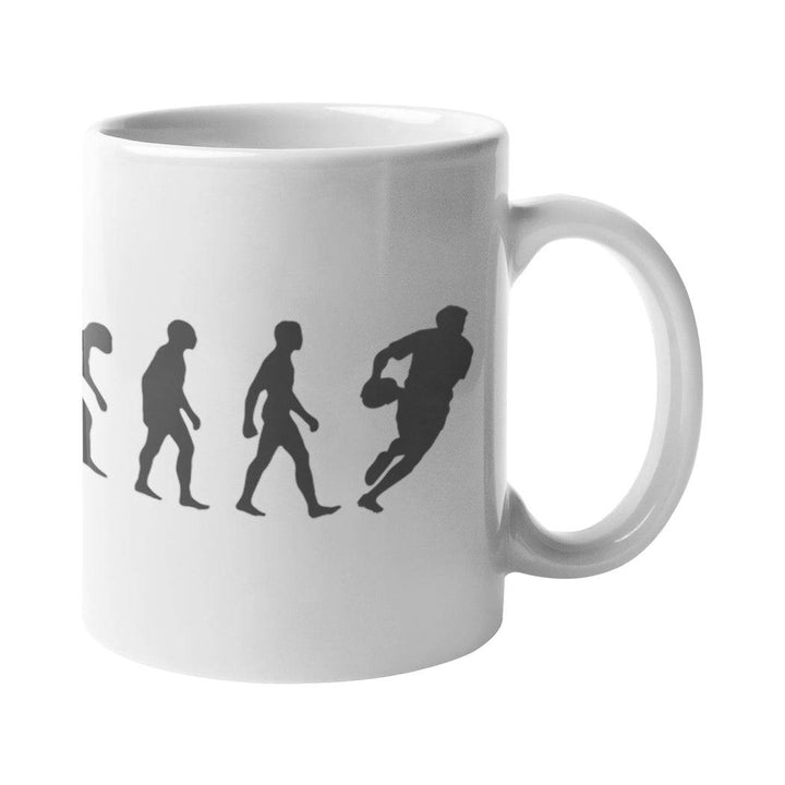 Rugby Evolution Mug - Getting Shirty