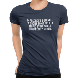 In Alcohol's Defence T-Shirt - Getting Shirty