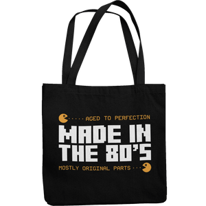 Made In The 80's Canvas Tote Shopping Bag - Getting Shirty