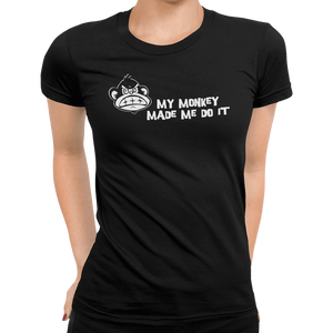 My Monkey Made Me Do It T-Shirt - Getting Shirty