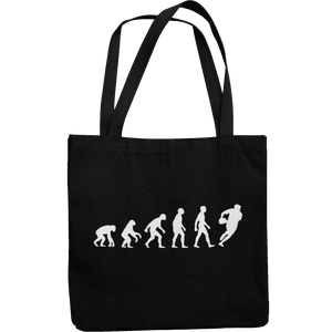 Rugby Evolution Canvas Tote Shopping Bag - Getting Shirty