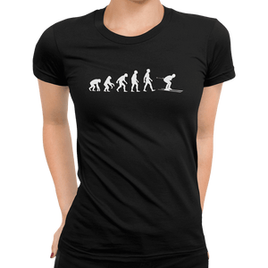 Skiing Evolution T-Shirt - Getting Shirty
